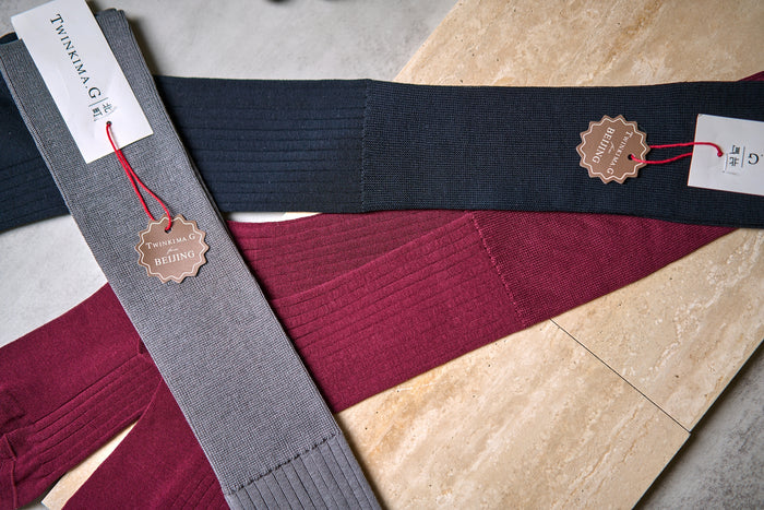 Twinkima.G - Egyptian Cotton Socks - Solid Midnight (OTC)
