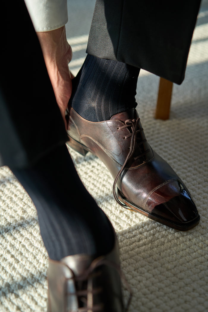 Twinkima.G - Egyptian Cotton Socks - Solid Midnight (OTC)