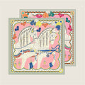 Two Horses Pink Double Print Scarf / 90cm