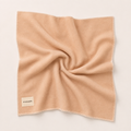 TWO-TONE MERINO BINIBLANKET ROSE/CAMEL