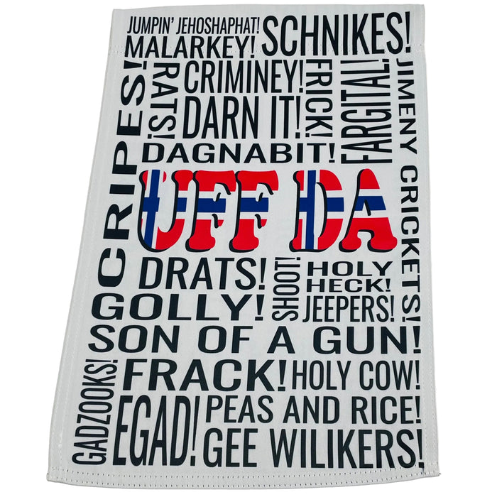 Uff Da garden flag