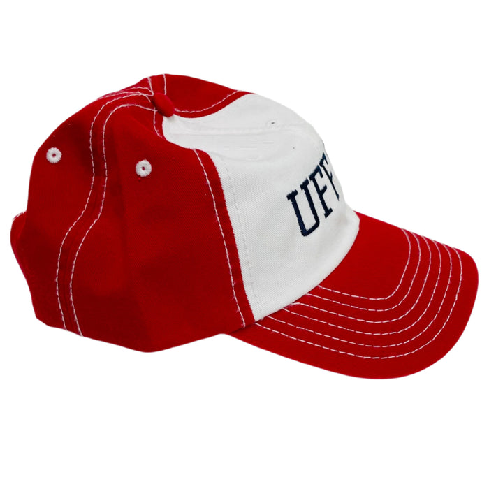 Uff Da red & white baseball cap