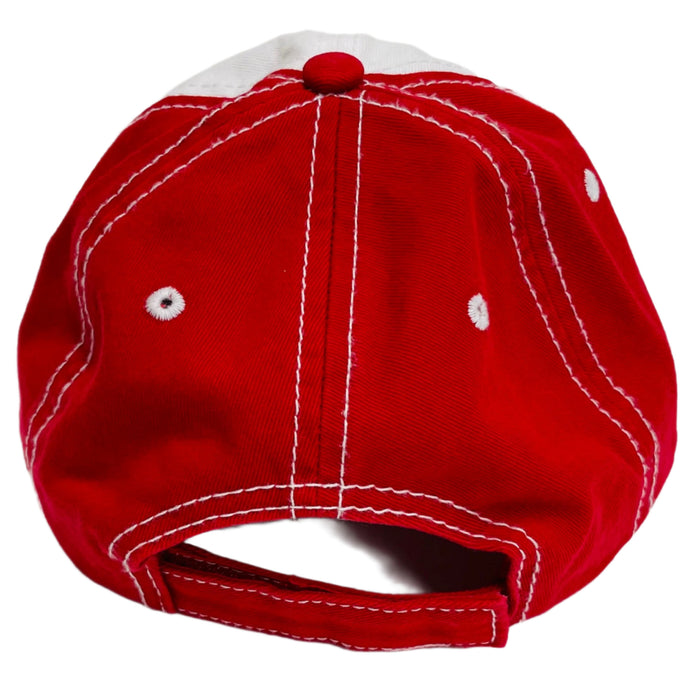 Uff Da red & white baseball cap