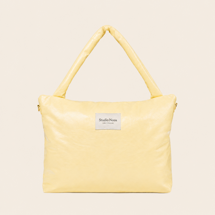 Vegan Leather Luiertas - YELLOW