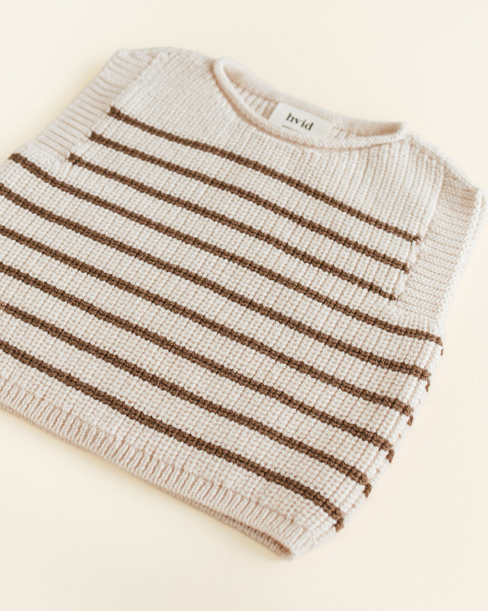 VEST HARVEY BABY - cream/mocha