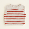 VEST HARVEY BABY - red/cream