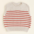 VEST HARVEY KIDS - cream/red