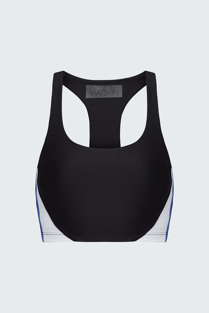 Watskin Vivi bra in Blue Colorblock