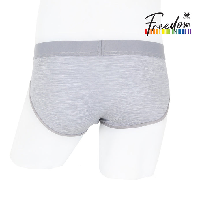 Wacoal กางเกงในผู้ชาย ทรง bikini พื้นเรียบ (Top dye look) รุ่น WX2682 สีเทา (GY)