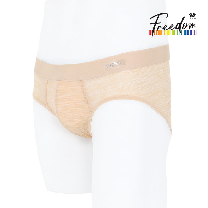 Wacoal กางเกงในผู้ชาย ทรง bikini พื้นเรียบ (Top dye look) รุ่น WX2682 สีเนื้อ (NN)