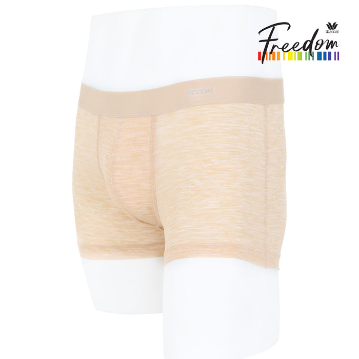 Wacoal กางเกงในผู้ชาย ทรง Boxer พื้นเรียบ (Top dye look)  รุ่น WX2654  สีเนื้อ (NN)