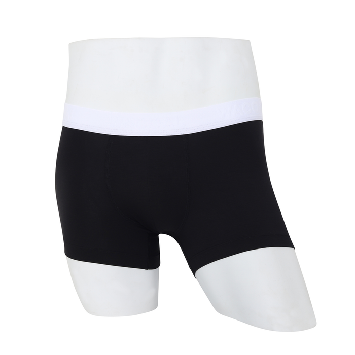 Wacoal กางเกงในผู้ชาย BAMBOO FILAGEN (BOXER) รุ่น WXU407 สีดำขอบขาว (BB)