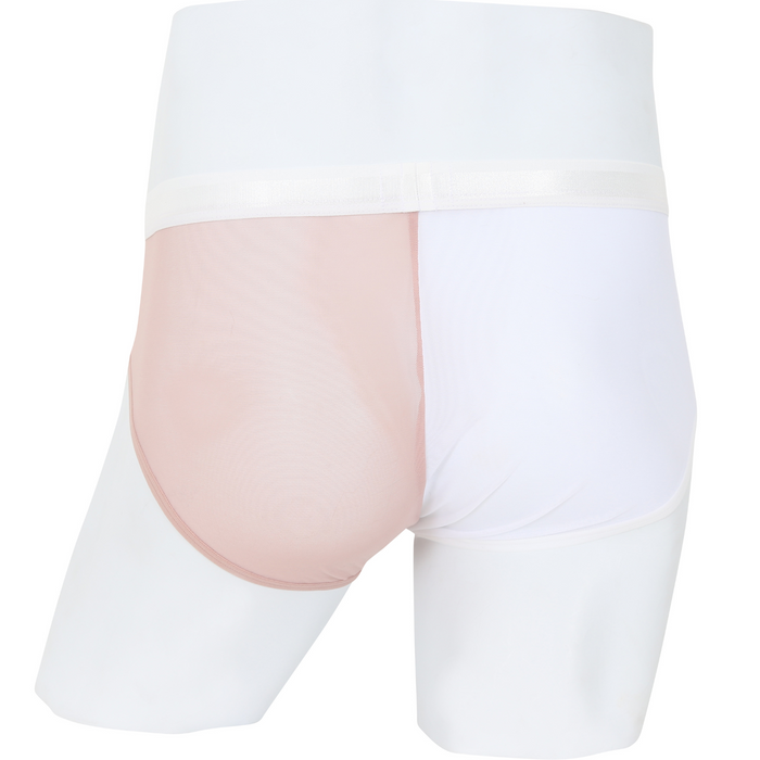 Wacoal กางเกงในผู้ชาย Bikini See-Through Two Tone รุ่น  WXU302 สีชมพูกุหลาบป่า (WR)