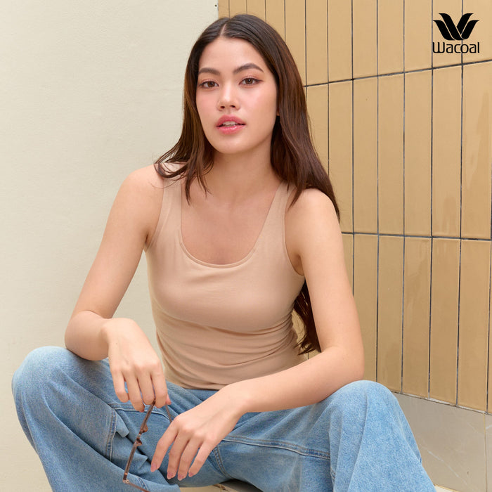 Wacoal เสื้อกล้ามมีบรา Bra Top รุ่น WH4A03 สีเบจ (NN)