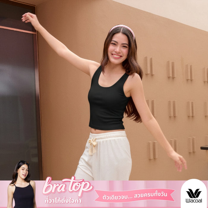 Wacoal เสื้อกล้ามมีบรา Bra Top รุ่น WH4A05 สีดำ (BL)