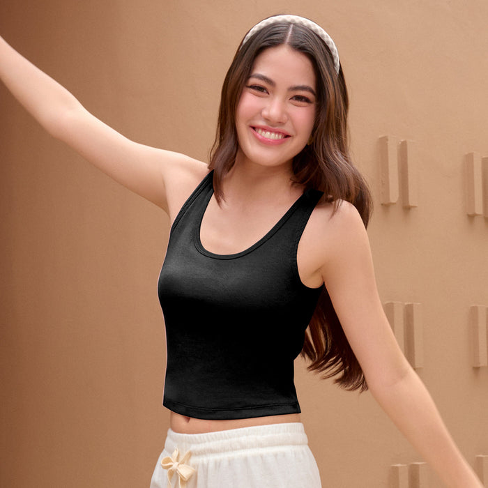 Wacoal เสื้อกล้ามมีบรา Bra Top รุ่น WH4A05 สีดำ (BL)