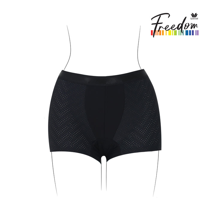 Wacoal FREEDOM กางเกงใน แบบBoxer Briefs รุ่น WXU201 สีดำ (BL)