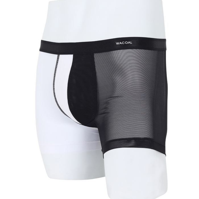 Wacoal Freedom LIMITED กางเกงในชาย (BOXER) Two tone NudeX รุ่น WXU402 สีดำ (BL)
