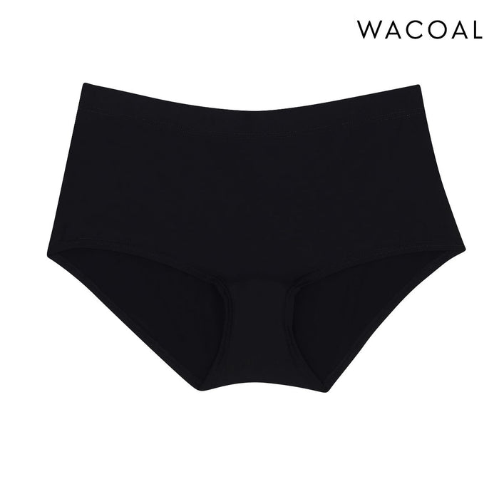 Wacoal Innovation Collagen Fabric Boyleg Panty กางเกงในรูปแบบขาสั้น รุ่น WU5K00 (L) สีดำ (BL)