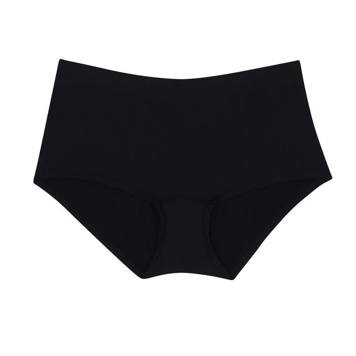 Wacoal Innovation Collagen Fabric Boyleg Panty กางเกงในรูปแบบขาสั้น รุ่น WU5K00 (L) สีดำ (BL)