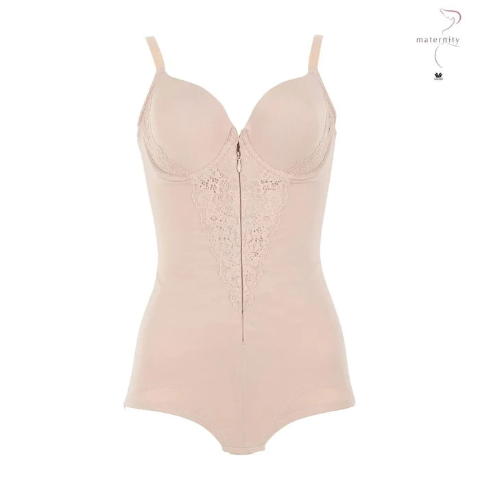 Wacoal Maternity Body Suit สำหรับคุณแม่หลังคลอด รูปแบบเสริมโครง รุ่น WM3018 สีเนื้อ (NN)