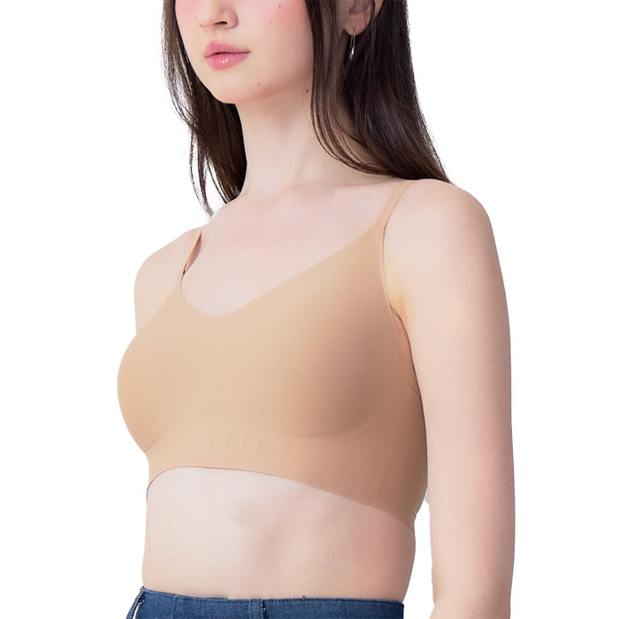 Wacoal Mood ชุดชั้นเนียน บราไร้โครง รุ่น MM1Y18 สีเบจ (BE)