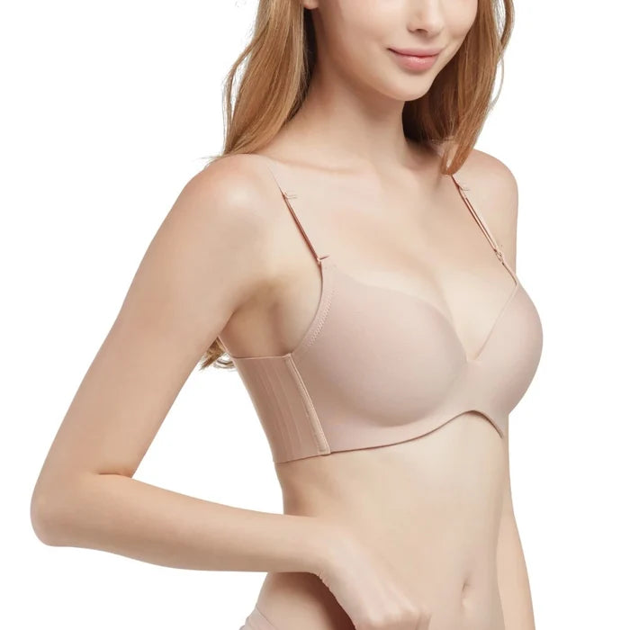 Wacoal Mood Travel Bra Comfy บราม้วนได้ ไร้โครง รุ่น MM1E70 สีเบจ (BE)