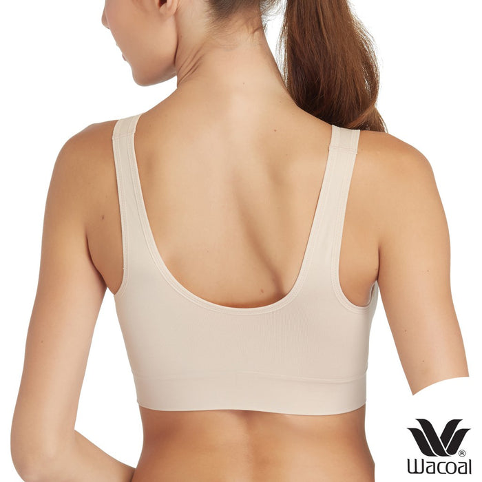 Wacoal Seamless Bra ชุดชั้นในไม่มีโครงรูปแบบสวมหัว - WH9C24 สีเบจ (BE)
