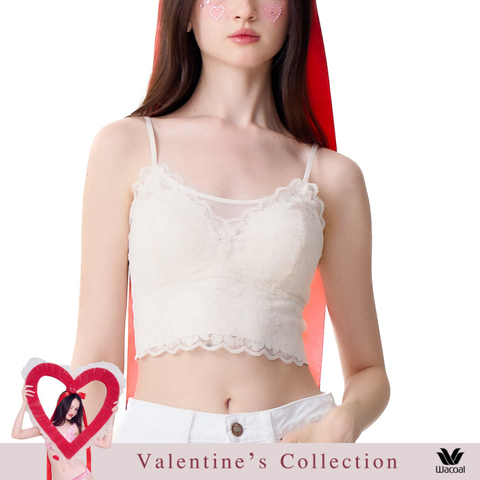Wacoal Sweetheart Collection บราสวมหัวตกแต่งลูกไม้ รุ่น WH4A11 สีเบจ (BE)