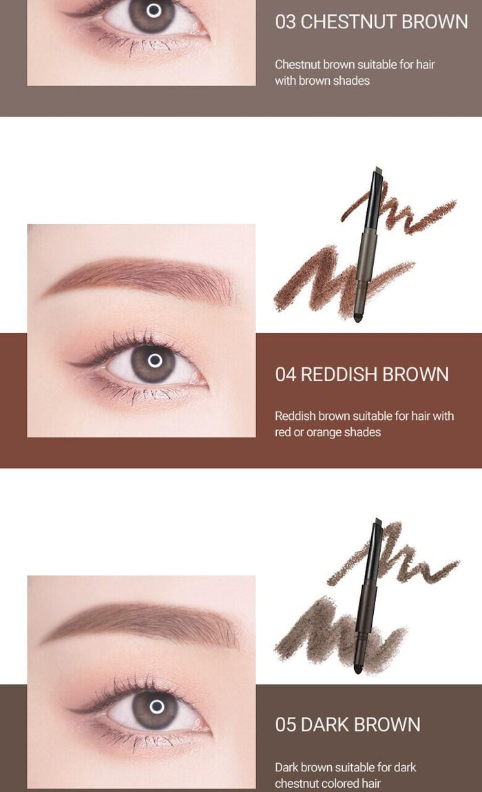 [WAKEMAKE] Powder Jet Dual Brow 0.75g - #09 Gray Brown-Luxiface.com