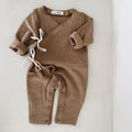 WARM EDDIE BABYSUIT - CARAMEL 0-3M