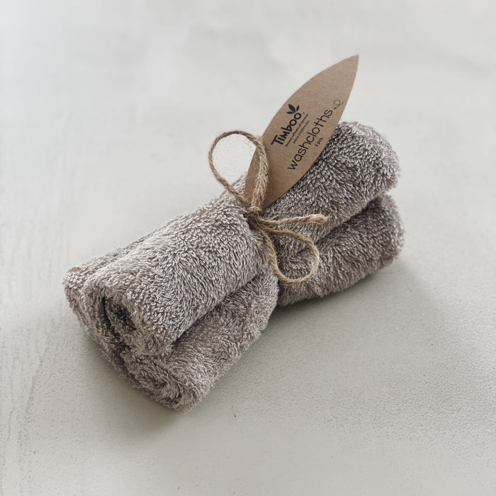 WASHANDJES SET VAN 3 - Feather Grey