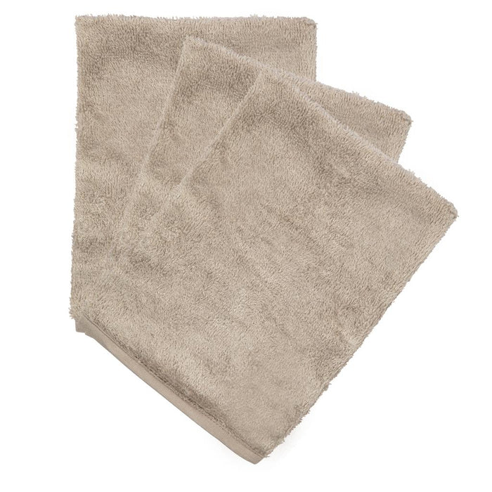 WASHANDJES SET VAN 3 - Feather Grey