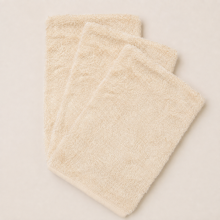 WASHANDJES SET VAN 3 - Frosted Almond