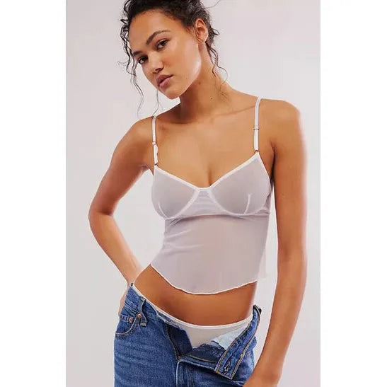 Whisper Corset Cami in White