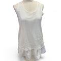 White mesh tank top