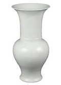 White Porcelain Trumpet Vase