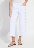 Willa Scallop Studded Crop Denim (25" Inseam)