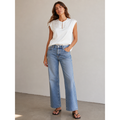 Wina Satin Blouse in Off White