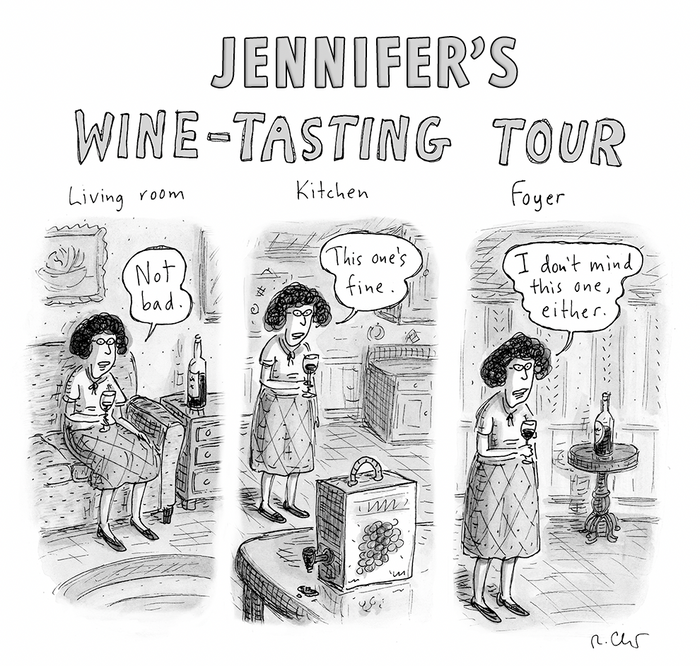 Wine-Tasting Tour Personalized Cartoon Print