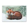 Winter Fox Embossed Christmas Cards
