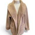 Winter silks tan teddy coat