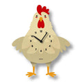 Wood Clock - Cleo Chicken Pendulum by Popclox
