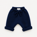 WOOL BAGGY PANTS BABY - INDIGO