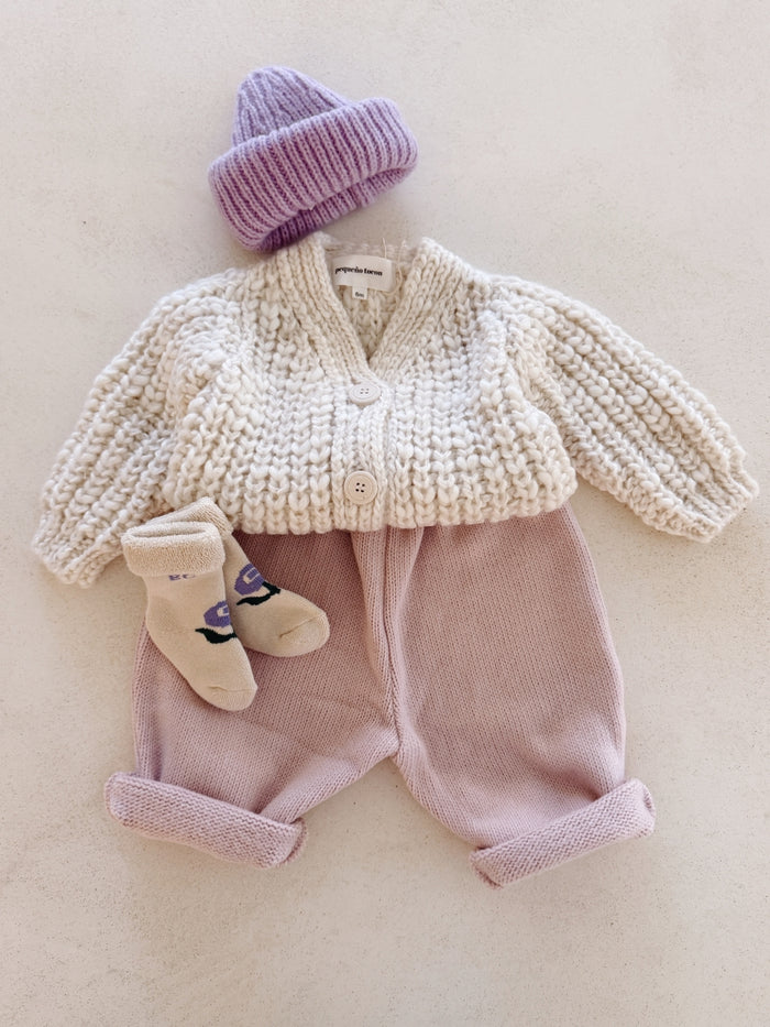 WOOL CARDIGAN - NATURAL