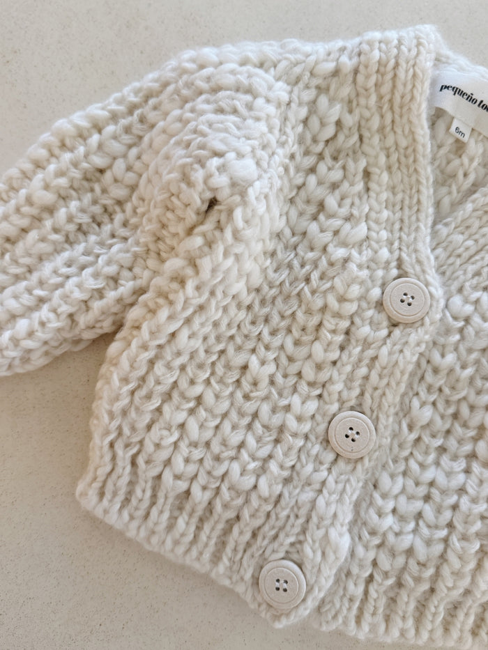 WOOL CARDIGAN - NATURAL
