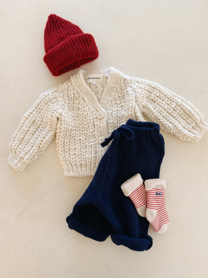 WOOL CARDIGAN - NATURAL