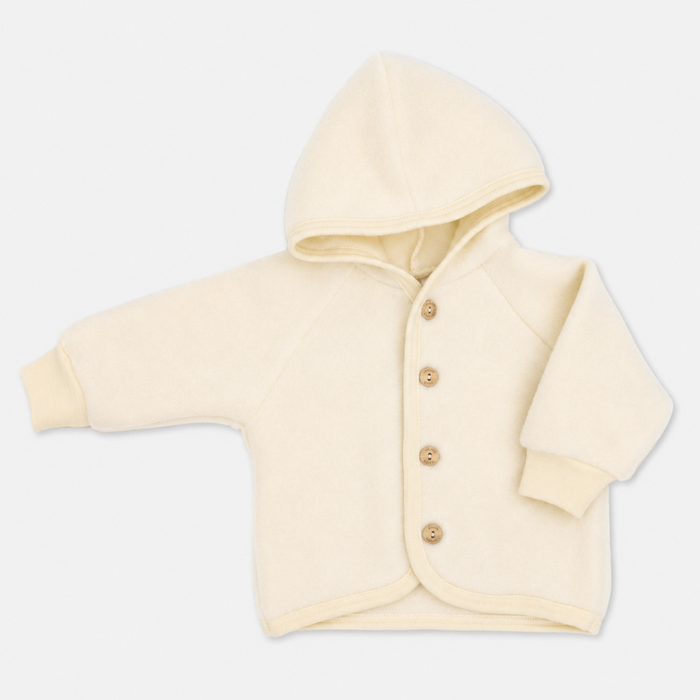 WOOL FLEECE JACKET NATURAL - baby