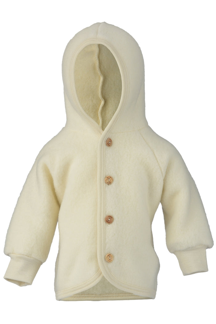 WOOL FLEECE JACKET NATURAL - baby
