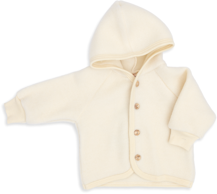 WOOL FLEECE JACKET NATURAL - baby